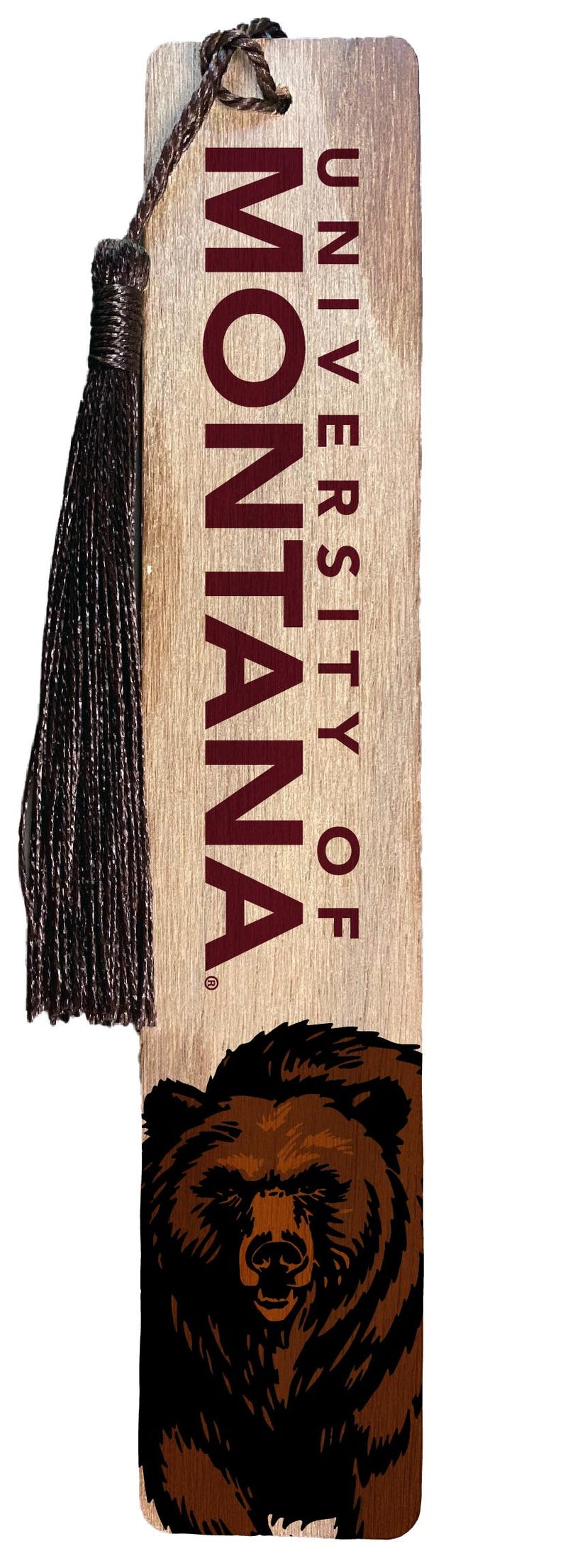 University Bookmark Example Montana University Officially Licensed Wooden Bookmark With Tassel - Etsy