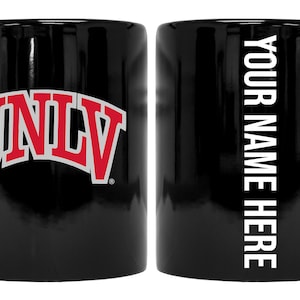UNLV Rebels 8 oz Ceramic Mug with Customizable Name on the Back