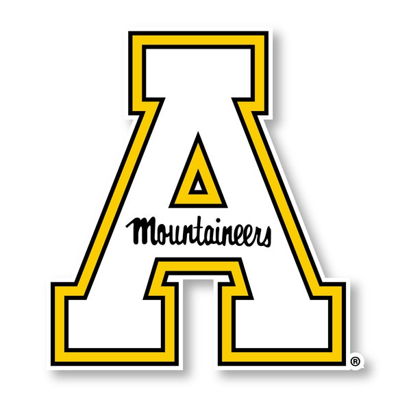 Appalachian State University Mountaineers NCAA Collegiate 4 Inch Vinyl Decal