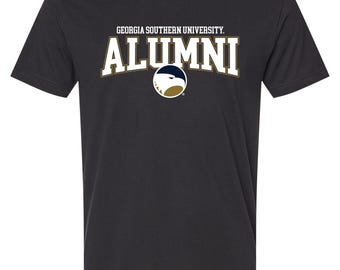 Georgia Southern Eagles Officially Licensed Unisex Cotton T-Shirt – Large Front Alumni Design