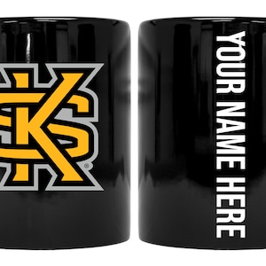 Kennesaw State University 8 oz Ceramic Mug with Customizable Name on the Back