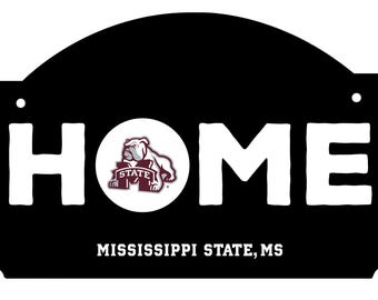 Mississippi State Bulldogs Wood Sign with String