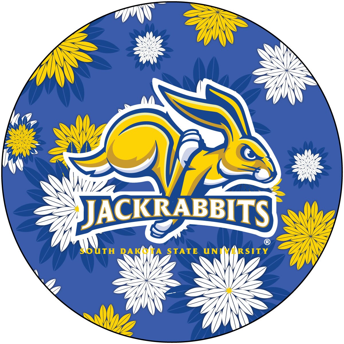 South Dakota State Jackrabbits NCAA Collegiate 4 Inch Round Etsy UK