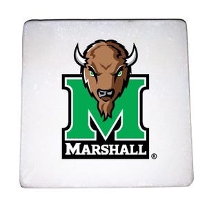 Marshall Thundering Herd 4 Coasters Set - Variety of Materials Available