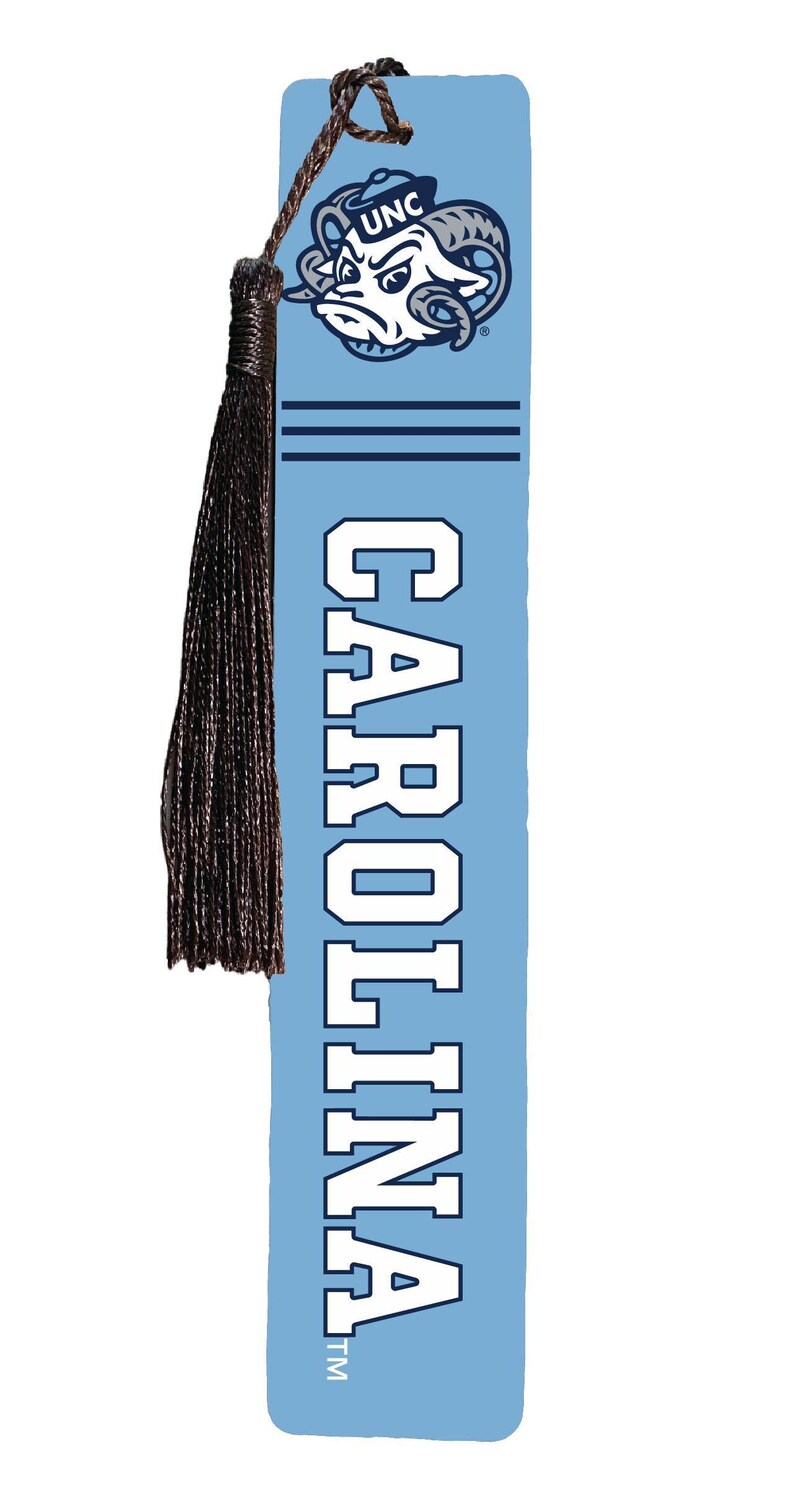UNC Tar Heels Officially Licensed Wooden Bookmark with Tassel Full Color