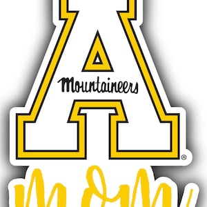 Appalachian State 4-Inch Proud Family Die Cut Magnet/Sticker