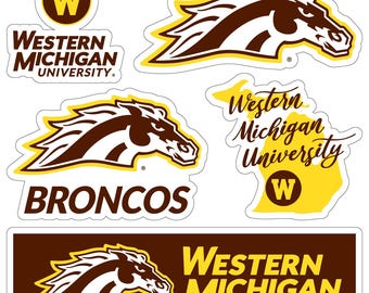 Western Michigan University Officially Licensed College Sticker Multipack - School Spirit Decal Set
