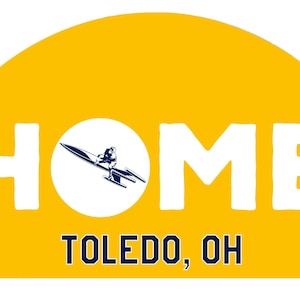 Toledo Rockets Wood Sign with String
