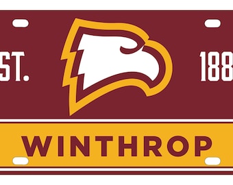 Winthrop University License Plate – Multiple Sizes Available
