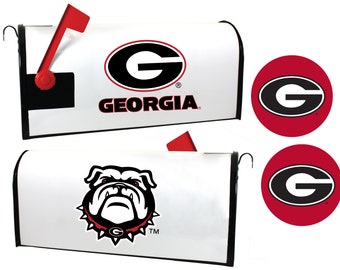 Georgia Bulldogs Magnetic Mailbox Cover & Sticker Set Officially Licensed