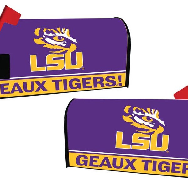 Lsu Address Labels Tigers Mailbox - Etsy