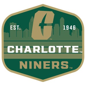 North Carolina Charlotte Forty-Niners Scenic Background Vinyl Sticker/Magnet - Officially Licensed image 1