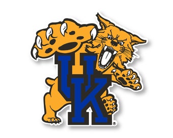 Kentucky Wildcats Vinyl Mascot Decal Sticker