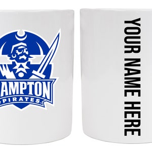 Hampton University 8 oz Ceramic Mug with Customizable Name on the Back