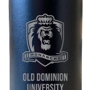 Old Dominion Monarchs 32 oz Engraved Insulated Stainless Steel Water Bottle with Screw on Lid