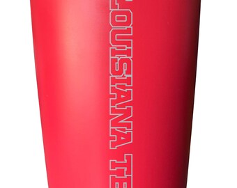 Louisiana Tech Bulldogs Etched 16 oz Stainless Steel Tumbler