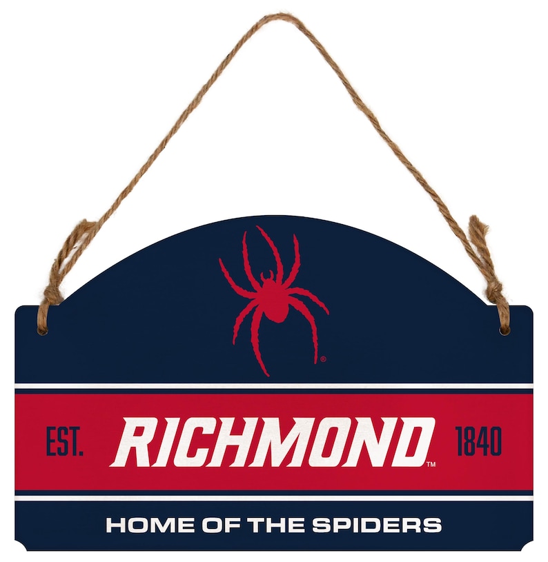 Richmond Spiders Flat Wood Sign with Hanging String - Officially Licensed Collegiate Product image 1