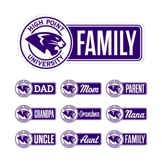 High Point University Proud Family Decorative Decal – Officially ...