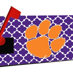 Clemson Tigers Magnetic Mailbox Cover Moroccan Design Officially Licensed