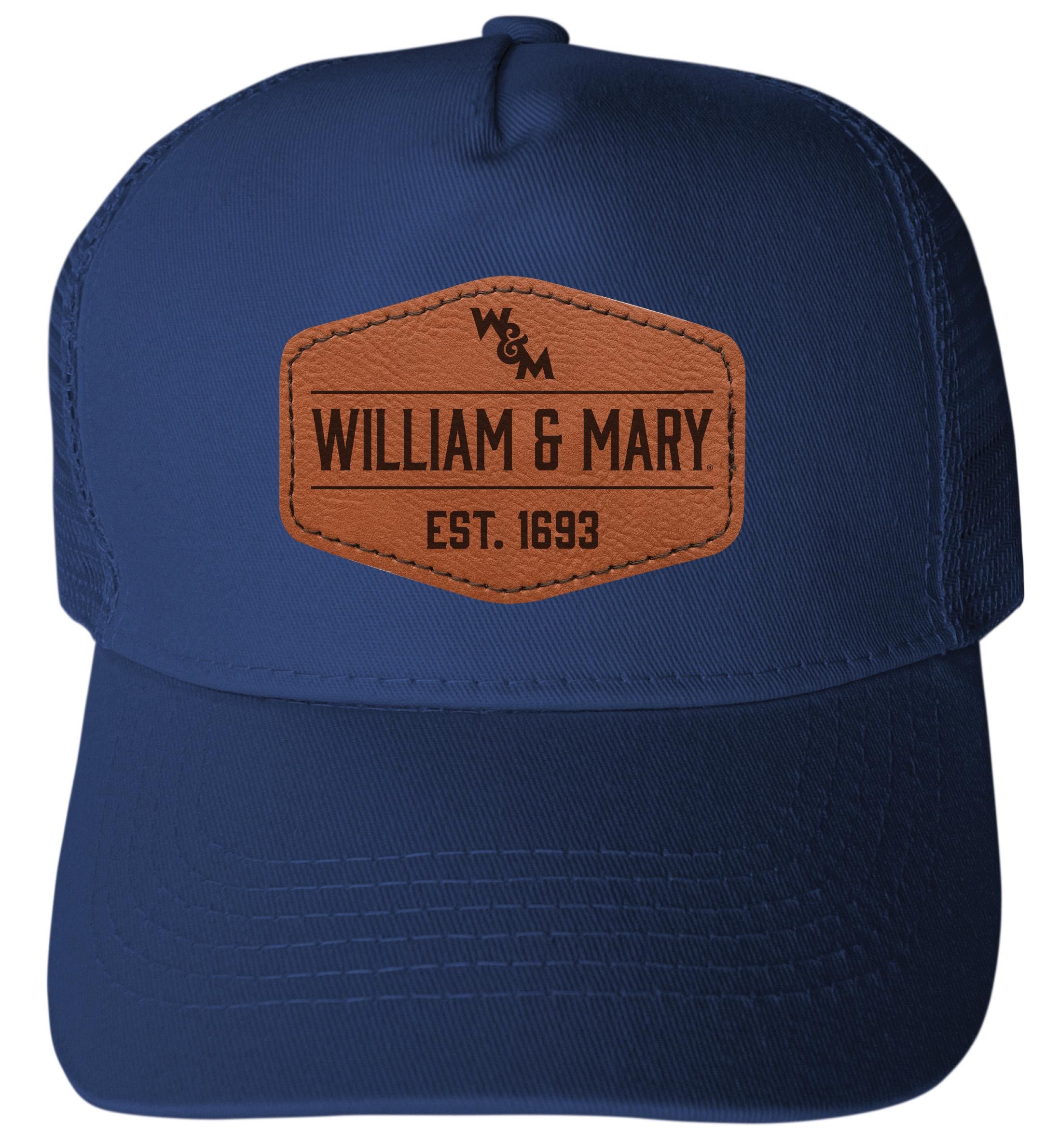 William and Mary Trucker Hat – Unisex Mesh Cap With Round or