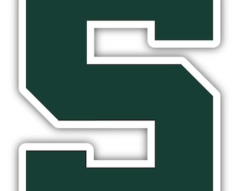 Calcomanía de vinilo con licencia oficial de los Spartans de Michigan State (varios tamaños disponibles)