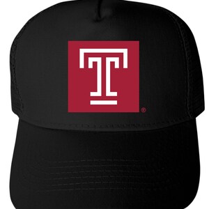 Temple University TU Owls Embroidered Baseball Cap – Adjustable Strap, Washed Look (Red)