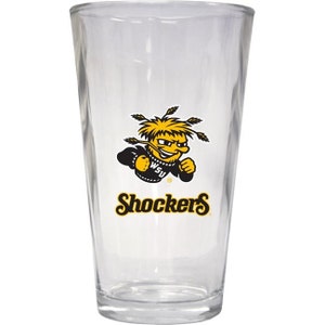 Wichita State Shockers 16 oz Pint Glass Officially Licensed Collegiate Product