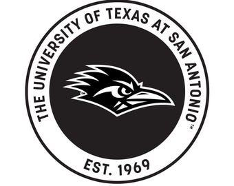 UTSA Roadrunners Officially Licensed Black Vinyl Decal Sticker