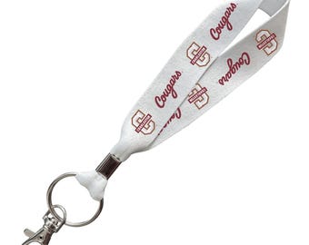 College of Charleston Officially Licensed 6-Inches Long Cloth Keychain Lanyard