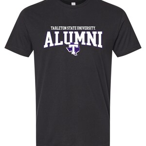 Tarleton State University Officially Licensed Unisex Cotton T-Shirt – Large Front Alumni Design