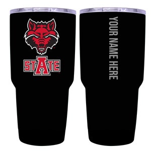 Arkansas State University 24 oz Insulated Stainless Steel Tumbler - Customizable Engraving