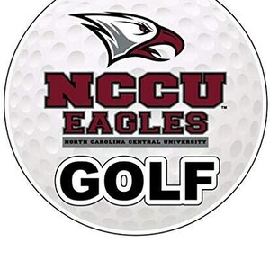 Adhesivo de vinilo de 4 pulgadas con diseño de pelota de los North Carolina Central Eagles (varios deportes disponibles) imagen 2