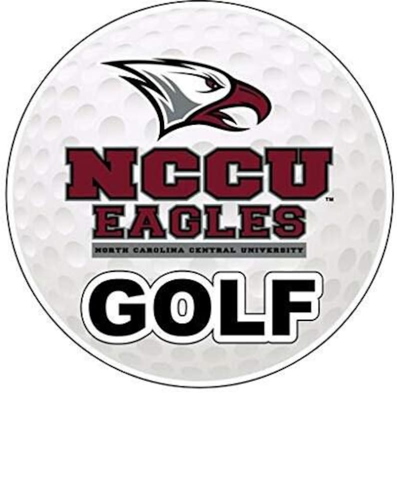 Adhesivo de vinilo de 4 pulgadas con diseño de pelota de los North Carolina Central Eagles (varios deportes disponibles) imagen 2