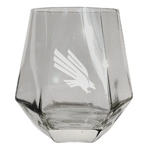 North Texas 10 oz Engraved Diamond Wine Glass