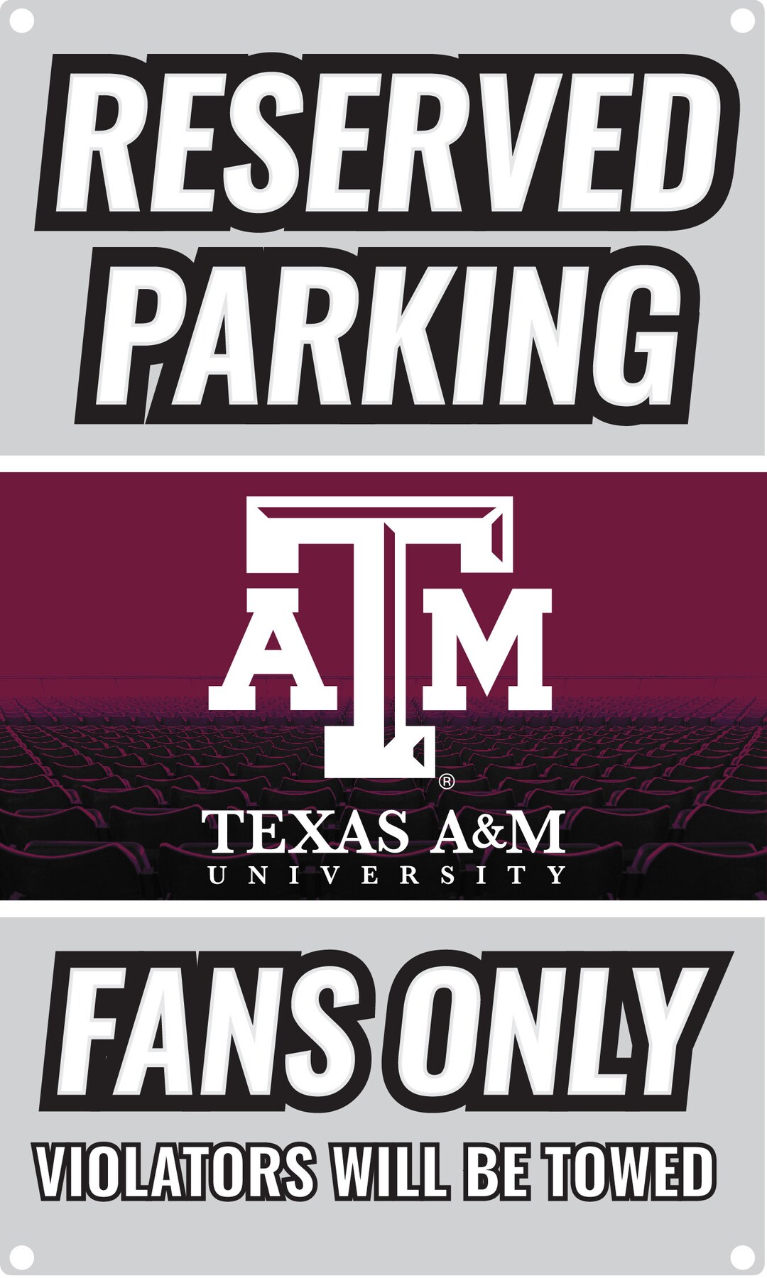 Texas A&M Aggies Officially Licensed Parking Metal Sign - Etsy
