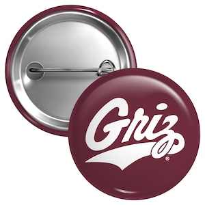 Montana University Button Pin Officially Licensed - 3 Size Options