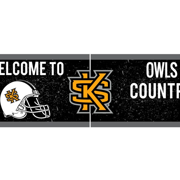 R and R Imports Kennesaw State Unviersity Wood Sign with Frame