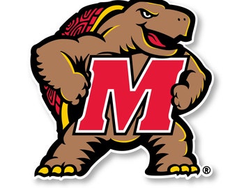 Maryland Terrapins Vinyl Mascot Decal Sticker Officially Licensed