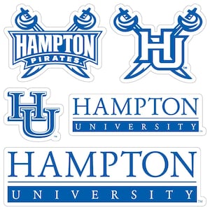 Hampton University Officially Licensed College Sticker Multipack - School Spirit Decal Set