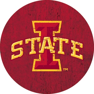 Iowa State Cyclones NCAA Collegiate 4-Inch Round Sticker - Multiple Designs Available