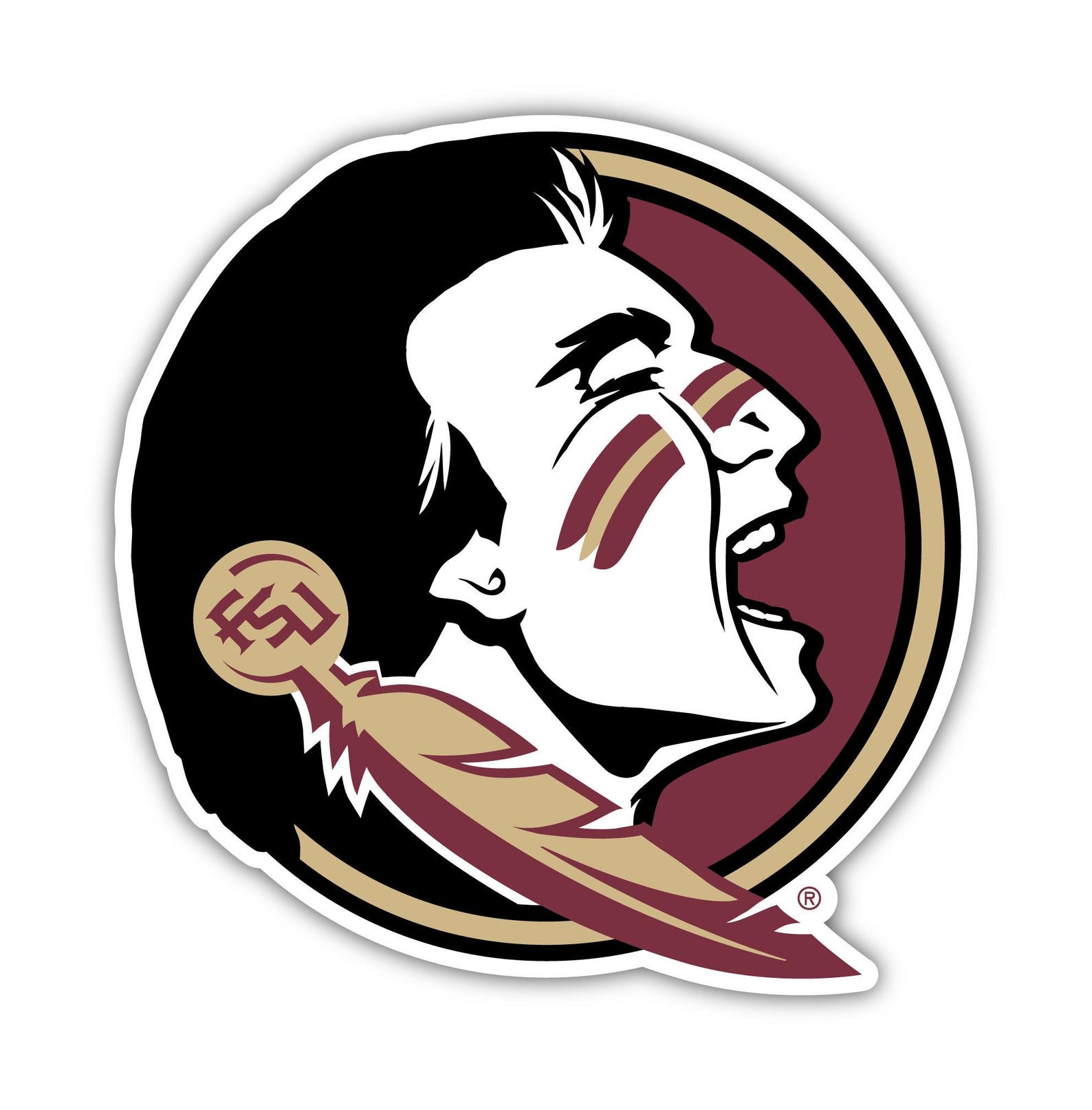 Florida State Seminoles Vinyl Mascot Decal Sticker Officially Licensed ...
