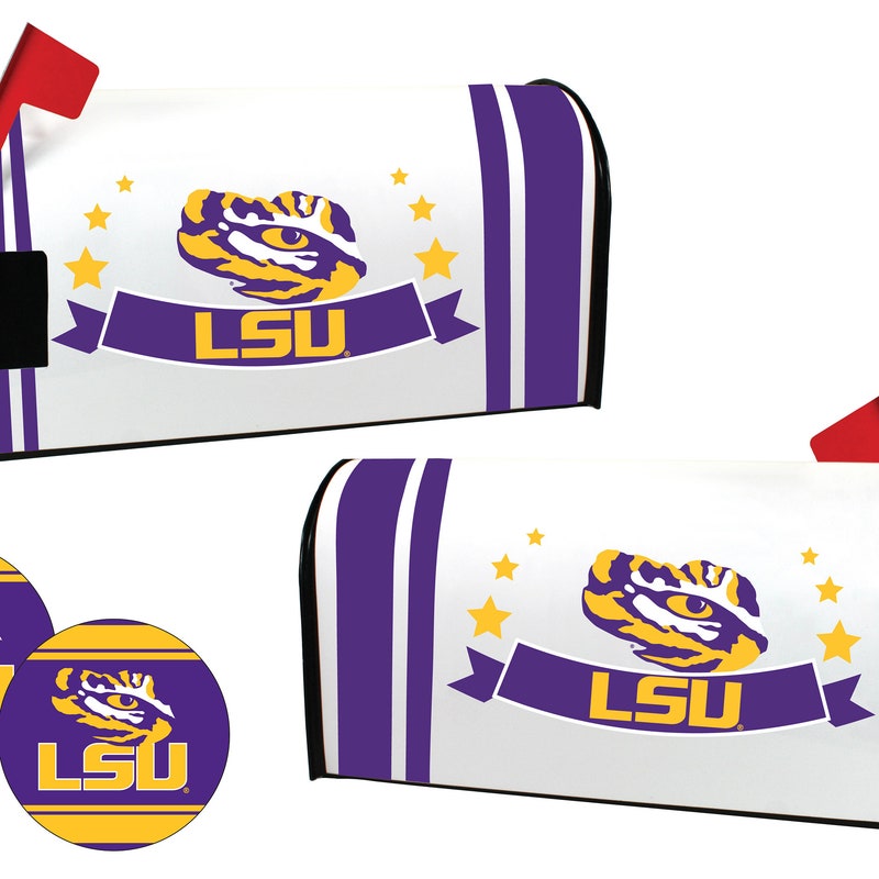 Lsu Address Labels Magnetic Mailbox Cover - Etsy