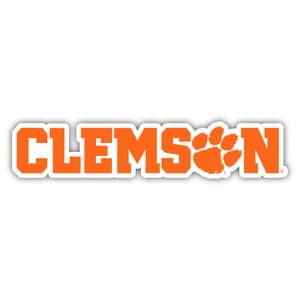 Clemson Tigers Officially Licensed Vinyl Sticker - Multiple Sizes Available