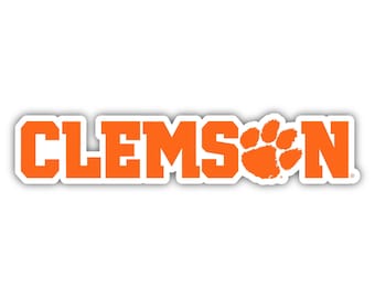 Adhesivo de vinilo con licencia oficial de Clemson Tigers (varios tamaños disponibles)