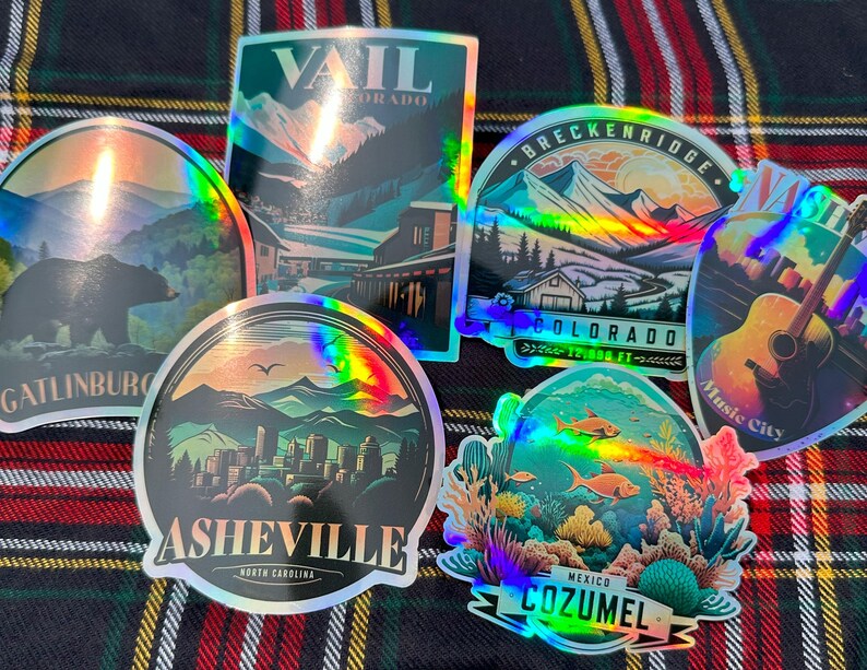 Pegatina de vinilo holográfica de los UNC Tar Heels con licencia oficial. imagen 5