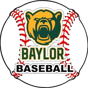 Baylor Bears 4-Inch Vinyl Sticker Ball Design - Multiple Sports Available