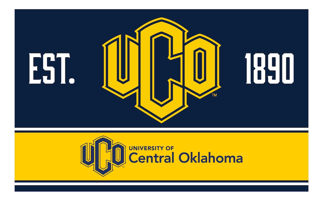 University of Central Oklahoma Bronchos Wood Sign With Frame Officially ...