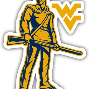 West Virginia Mountaineers Officially Licensed Vinyl Sticker - Multiple Sizes Available