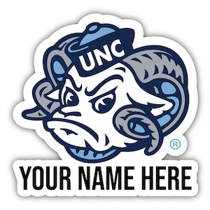 UNC Tar Heels Customizable Vinyl Sticker - Multiple Sizes Available Bild 1