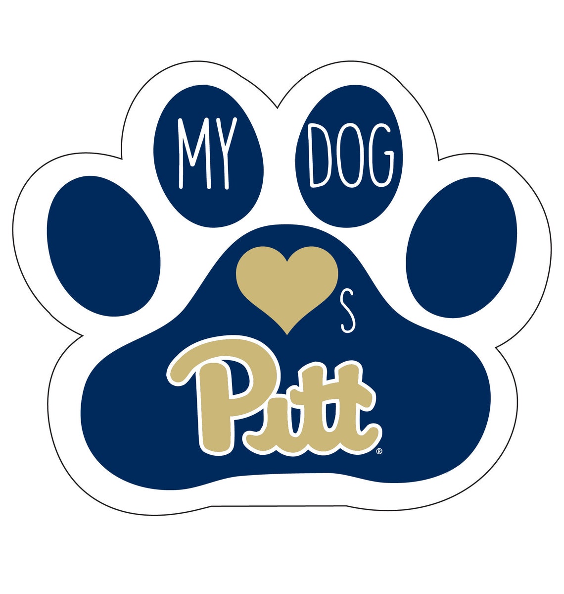 Pittsburgh Panthers AufkleberPittsburgh Hund Schälen und Etsy